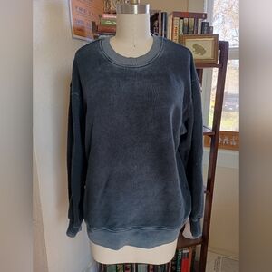 Cotton Citizen Grey/Black Pullover Sweatshirt